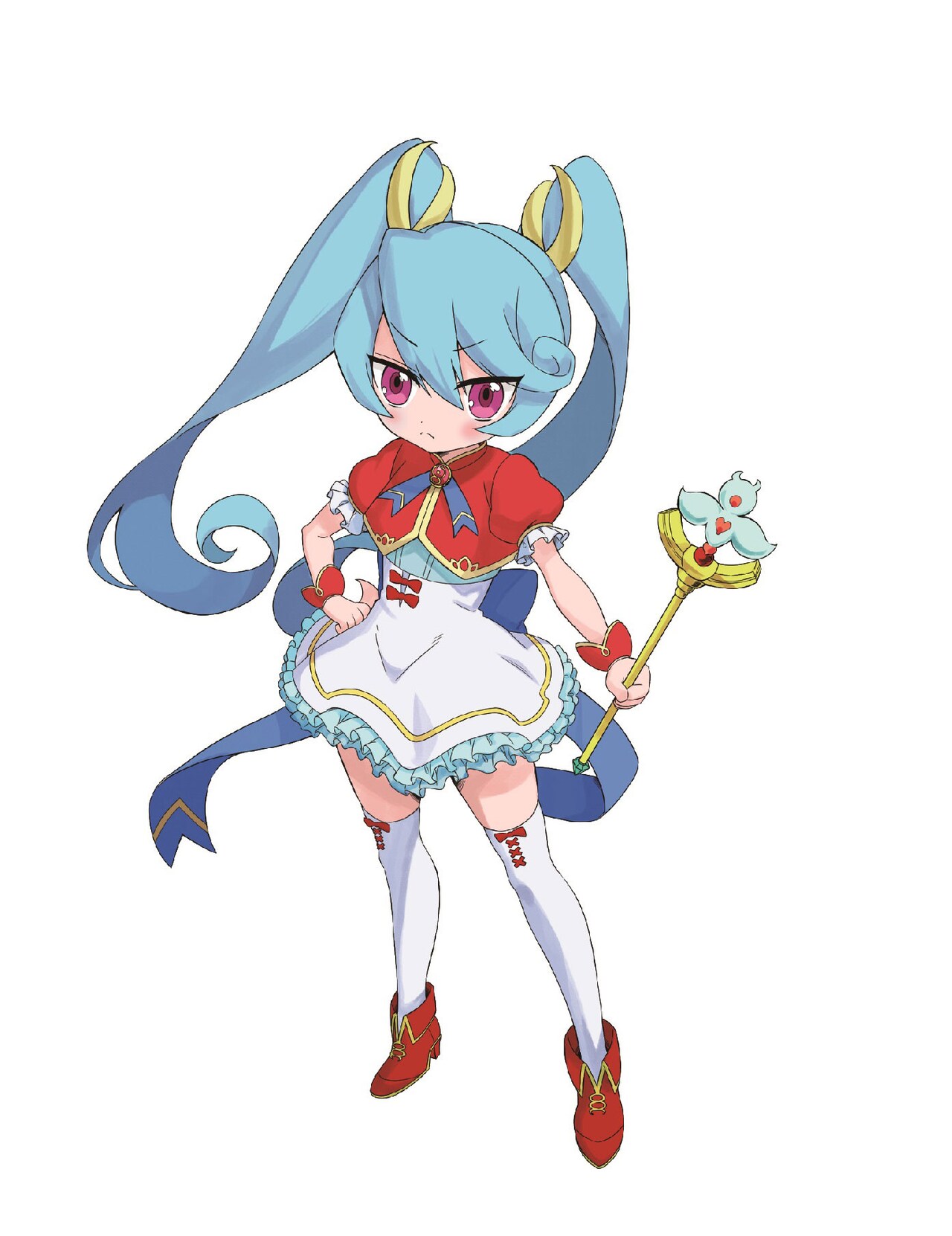 3D彼女 リアルガール」に登場するアニメキャラクター、魔法少女えぞ