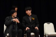 左から大林宣彦、石井裕也。