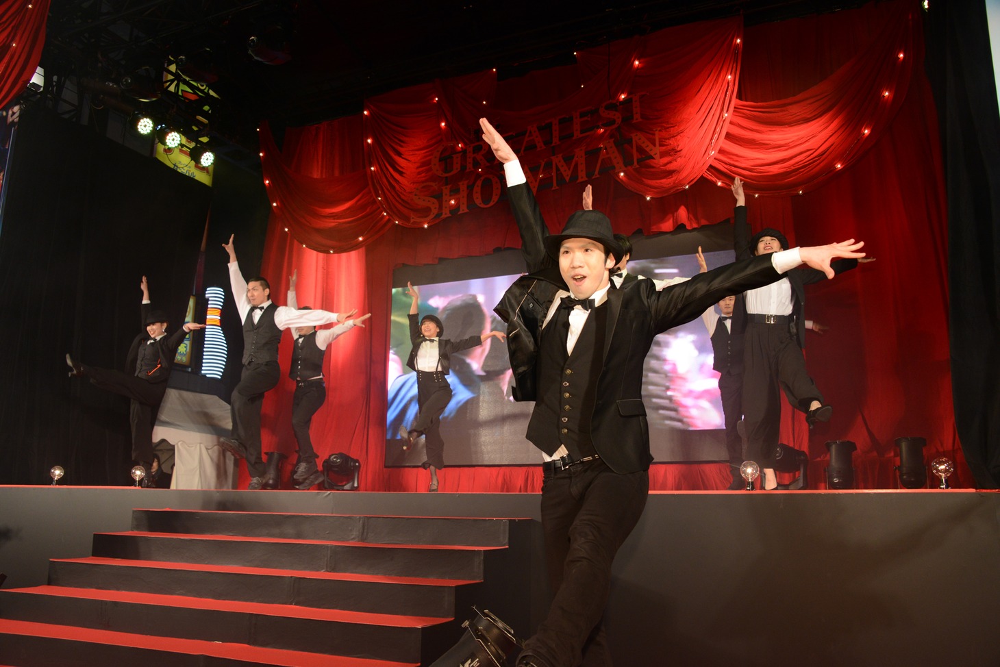 「グレイテスト・ショーマン」レッドカーペットイベントの様子。