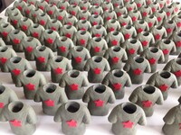 ズッキーニ等身大フィギュアのメイキングカット。