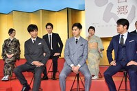 NHK大河ドラマ「西郷どん」記者会見の様子。