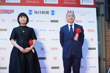 左からふくだみゆき、湯浅政明。