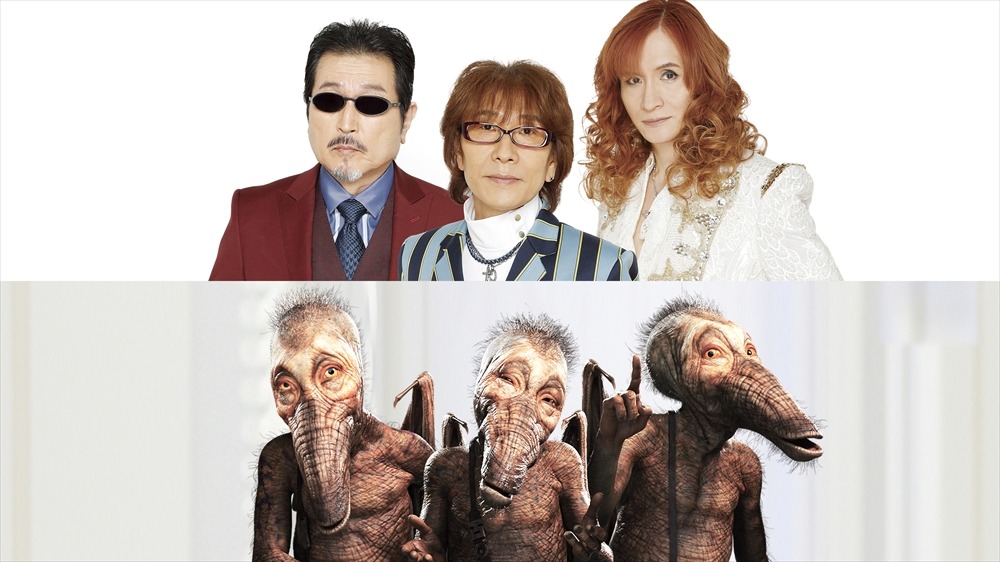 THE ALFEE（上段）、THE ALFEEが日本語吹替を担当するドーガン＝ダギーズ（下段）。