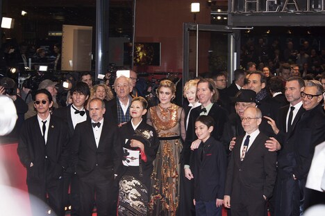 第68回ベルリン国際映画祭レッドカーペットイベントの様子。