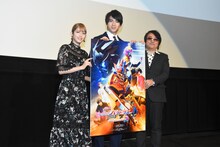 左から松田るか、甲斐翔真、鈴村展弘。