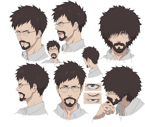 キース・風間・フリックのキャラクター設定画。