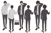 キース・風間・フリックのキャラクター設定画。