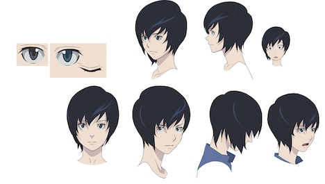 黒羽のキャラクター設定画。