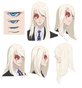 皆月のキャラクター設定画。