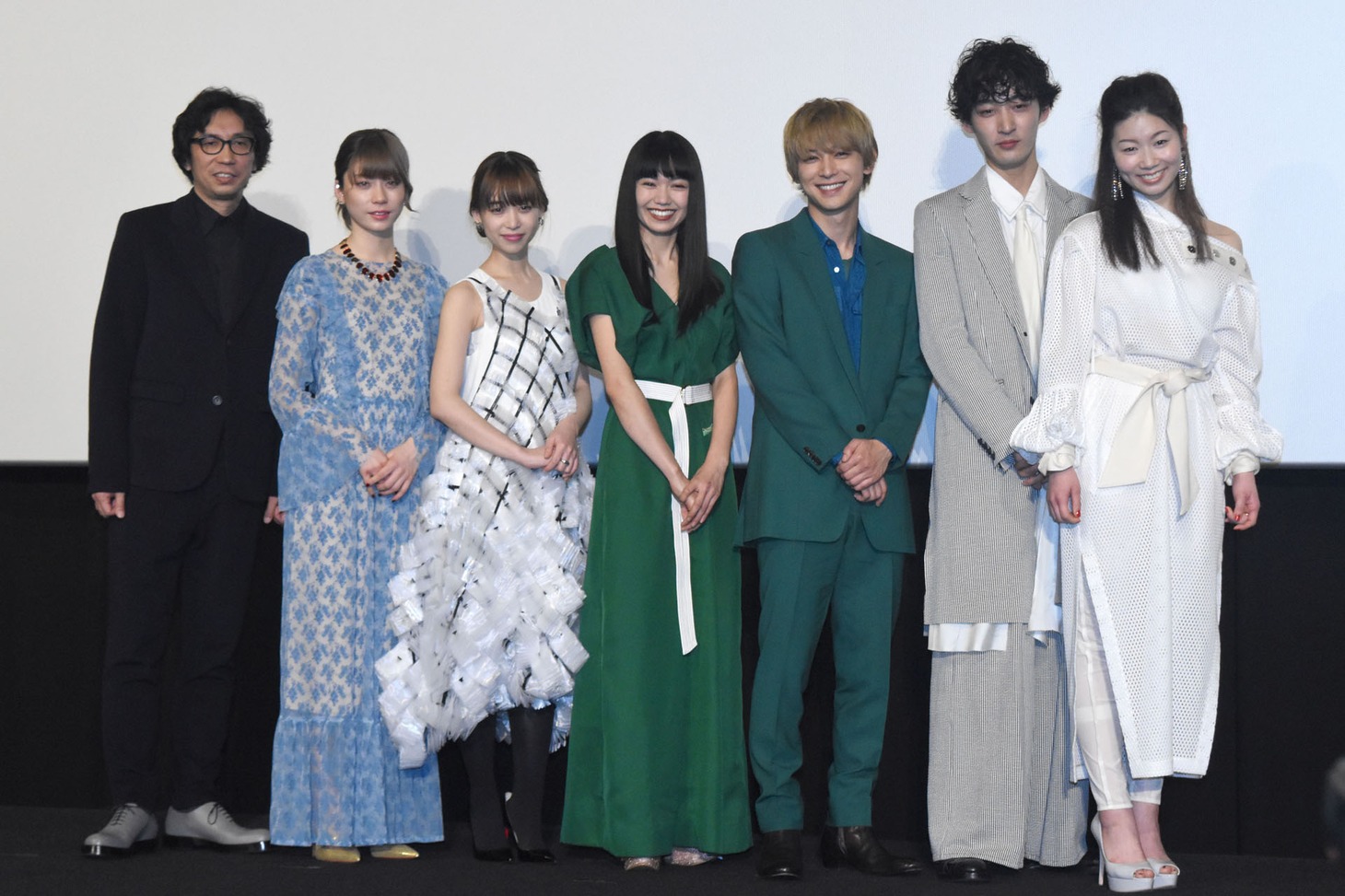 「リバーズ・エッジ」公開記念舞台挨拶の様子。