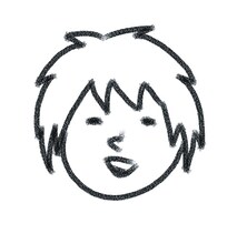 中村光の自画像。