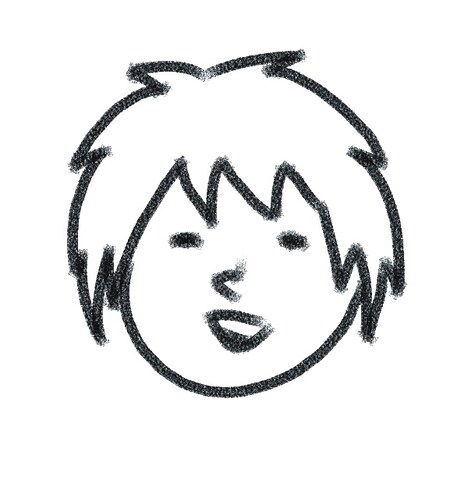 中村光の自画像。