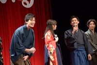 「ちはやふる －結び－」完成披露試写会の様子。