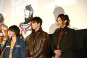 「劇場版 ウルトラマンジード つなぐぜ！ 願い!!」完成披露上映会の様子。