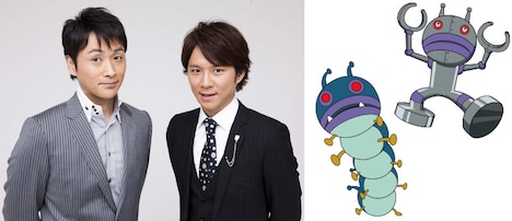 左からアンジャッシュの児嶋一哉、渡部建、ゴロンゴロ、だだんだん。