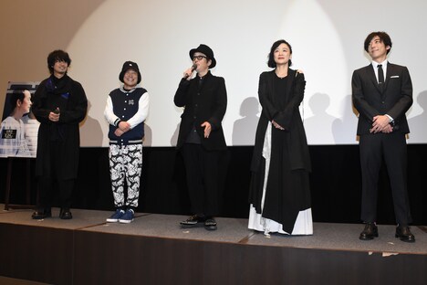 「blank13」舞台挨拶の様子。