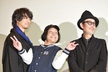 左から齊藤工、永野、リリー・フランキー。