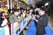 「ボス・ベイビー」ジャパンプレミアのブルーカーペットイベントの様子。
