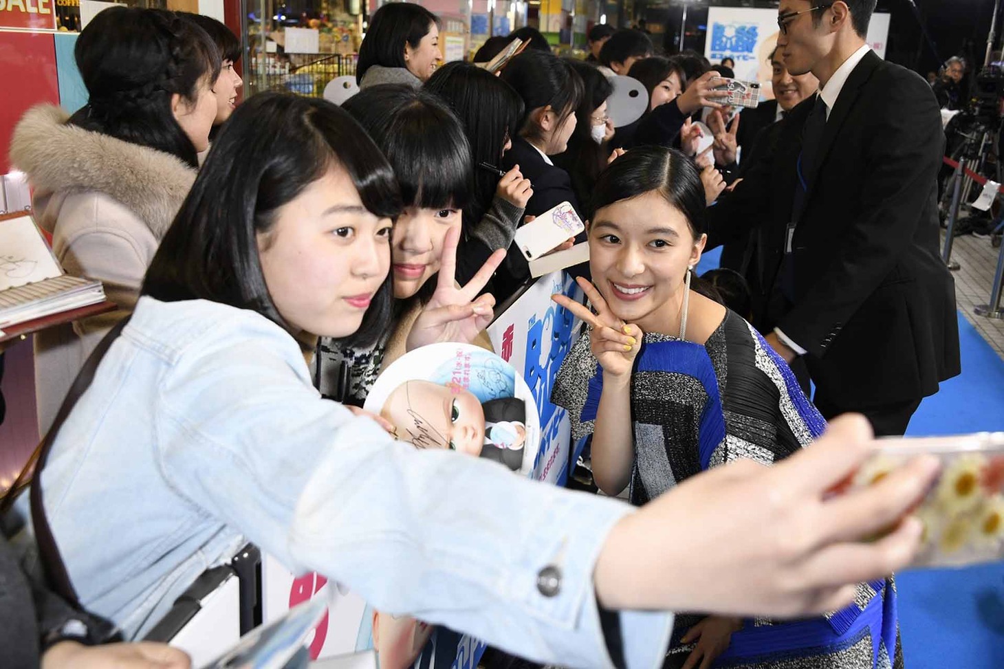 「ボス・ベイビー」ジャパンプレミアのブルーカーペットイベントの様子。