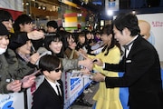 「ボス・ベイビー」ジャパンプレミアのブルーカーペットイベントの様子。