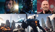 左上から時計回りにスコット・イーストウッド演じるネイト、ジョン・ボイエガ演じるジェイク、スティーヴン・S・デナイト、イェーガー。