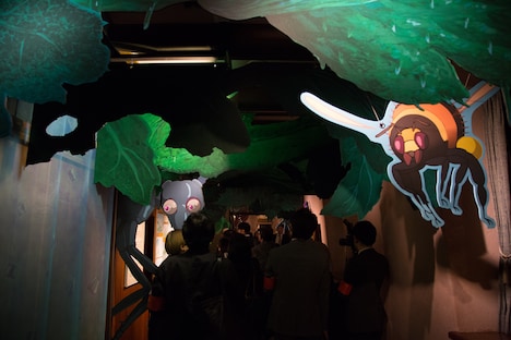 「毛虫のボロ」展示スペースの様子。