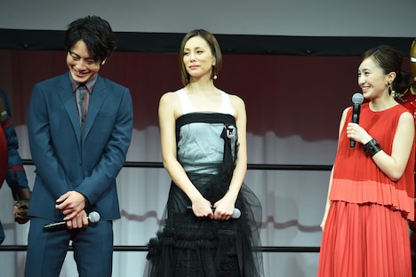 映画「アベンジャーズ／インフィニティ・ウォー」集結式の様子。