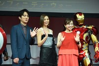 「アベンジャーズ／インフィニティ・ウォー」集結式の様子。