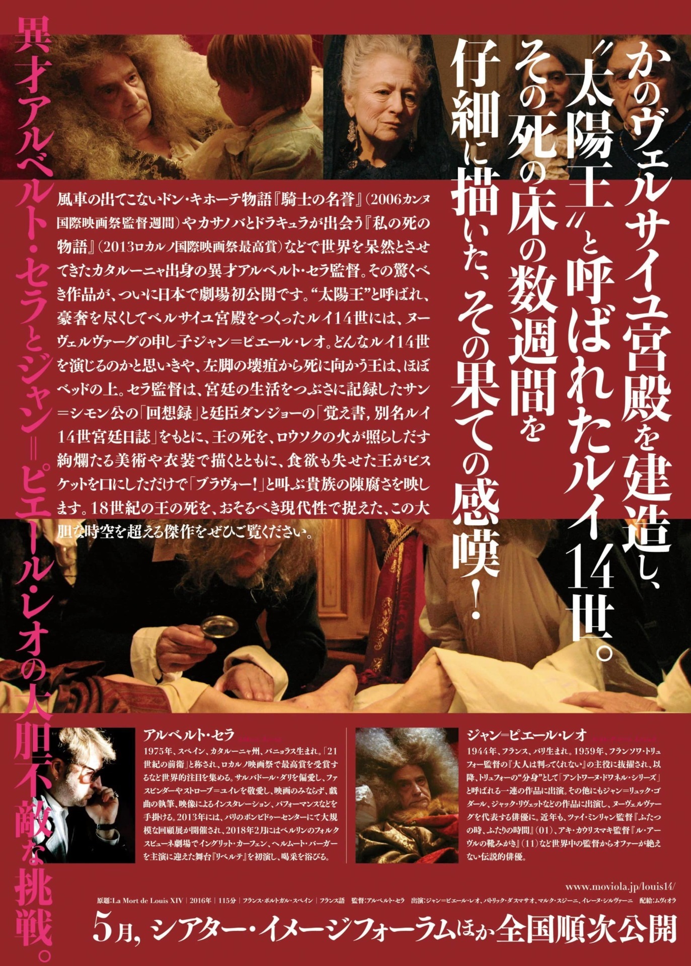 「ルイ14世の死」チラシ裏ビジュアル