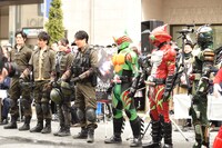 「四谷消防署 安全安心フェア」の様子。