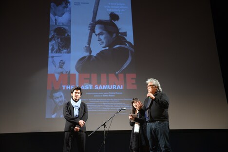 「MIFUNE: THE LAST SAMURAI」舞台挨拶の様子。