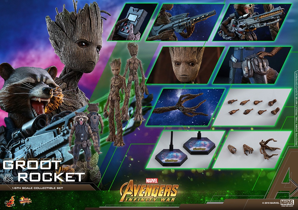 【ムービー・マスターピース】「アベンジャーズ／インフィニティ・ウォー」1/6スケールフィギュア グルート＆ロケット