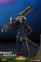 【ムービー・マスターピース】「アベンジャーズ／インフィニティ・ウォー」1/6スケールフィギュア グルート＆ロケットより、ロケットのフィギュア。