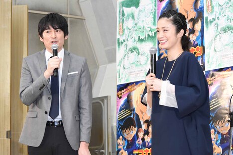 左から博多大吉、上戸彩。