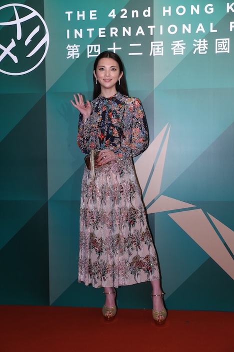 第42回香港国際映画祭に参加した田中麗奈。