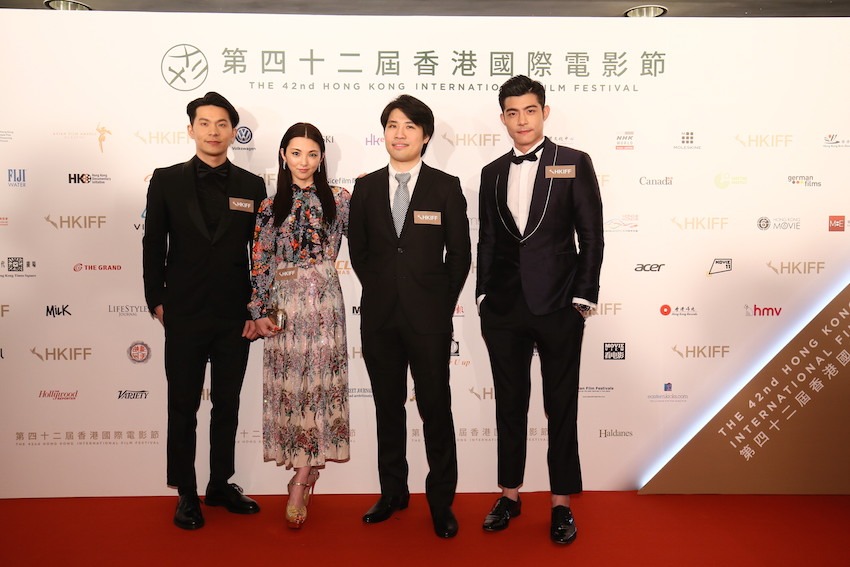 左からヤオ・チュエンヤオ、田中麗奈、ジェイ・チャン、ワン・ポーチエ。