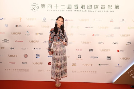 第42回香港国際映画祭に参加した田中麗奈。