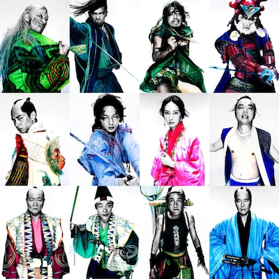 「パンク侍、斬られて候」各キャラクターのイメージビジュアル。（撮影：紀里谷和明）