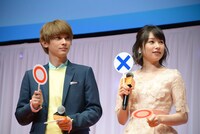 恋愛診断テストコーナーの様子。