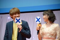 恋愛診断テストコーナーの様子。