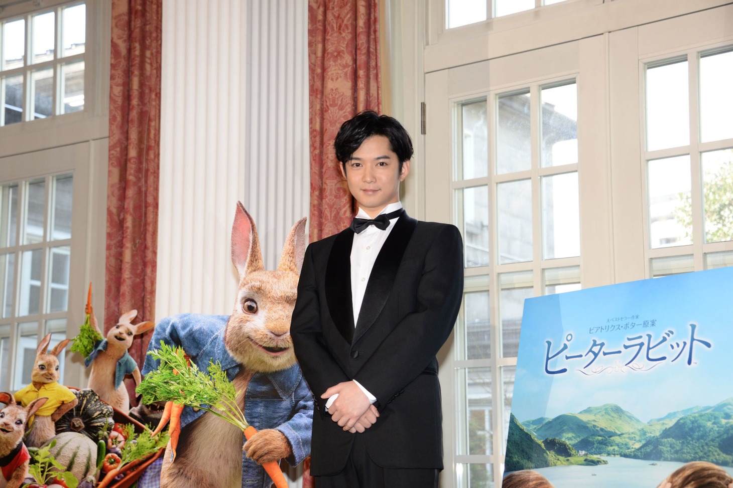 「ピーターラビット」のアンバサダー就任会見に出席した千葉雄大。