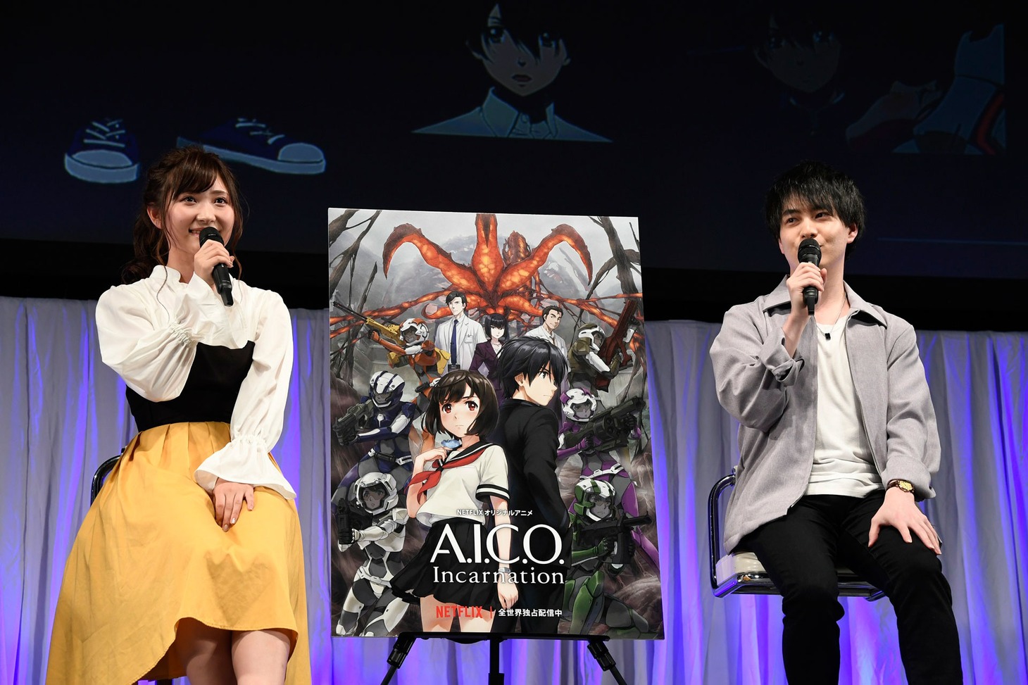 左から白石晴香、小林裕介。
