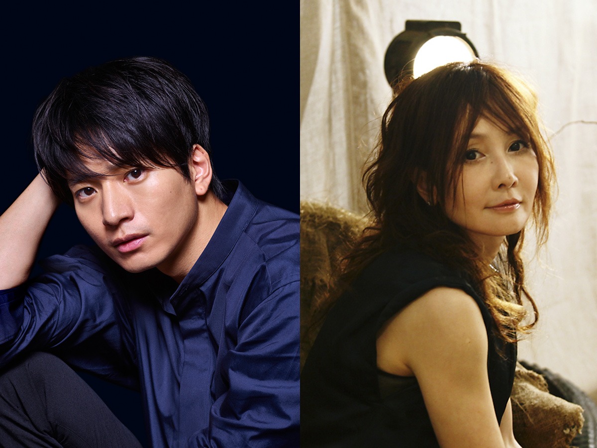 「君が君で君だ」キャスト。左から向井理、YOU。