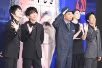 「いぬやしき」完成披露試写会の様子。
