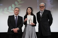 「第2回 BS10 スターチャンネル映画予告編大賞」授賞式の様子。