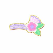 フラワーショップバーベナコーデのヘアアクセ。