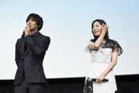 「娼年」舞台挨拶の様子。