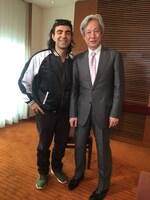 左からファティ・アキン、藤原帰一。