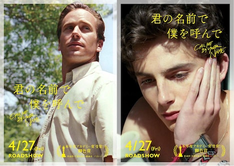 「君の名前で僕を呼んで」フライヤービジュアル