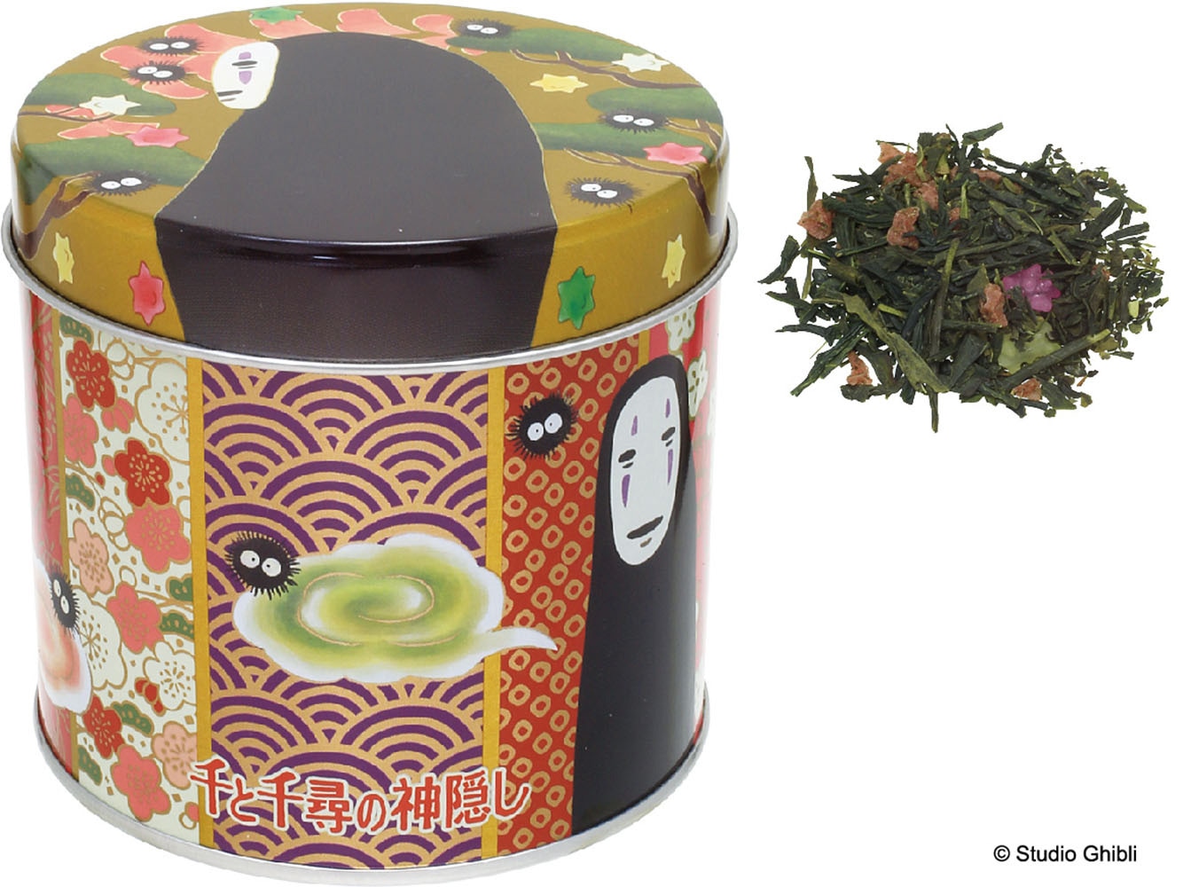 「千と千尋の神隠し ルピシア茶葉缶 緑茶 和文様」